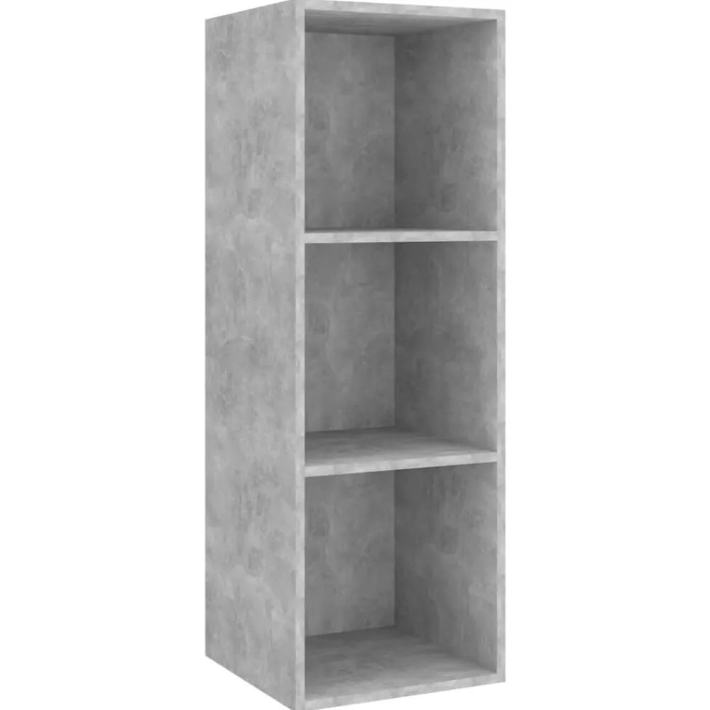 vidaXL Muebles Tv-Set de muebles de TV 4 pzas madera contrachapada gris hormigón