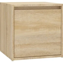 vidaXL Bancos-Set de muebles de recibidor madera contrachapada color roble