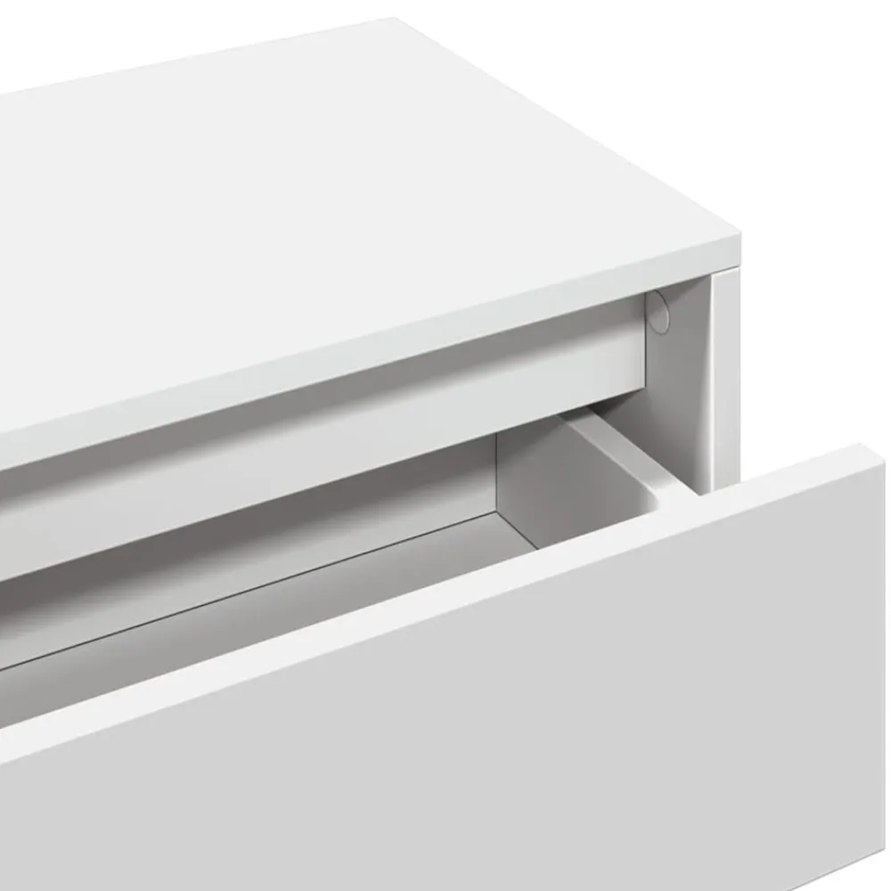 vidaXL Set de muebles de recibidor 4 pzas madera de ingeniería Blanco Clearance