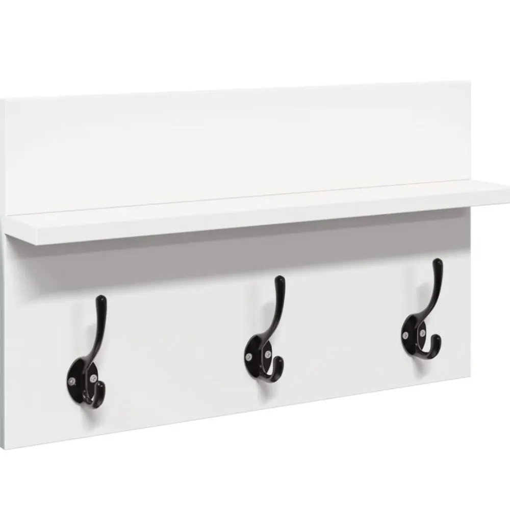vidaXL Set de muebles de recibidor 4 pzas madera de ingeniería Blanco Clearance