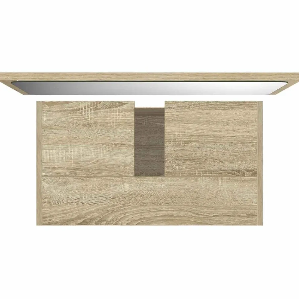 vidaXL Set de muebles de baño 2 pzas madera contrachapada Roble Sonoma Online