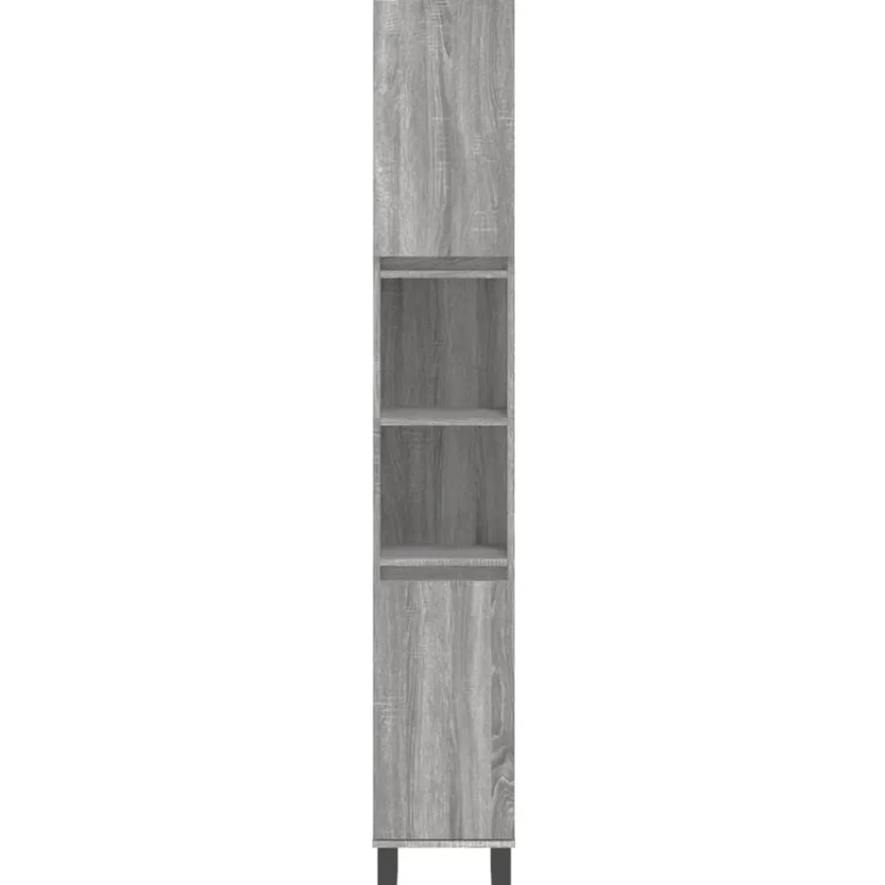 vidaXL Conjuntos De Muebles-Set de muebles de baño 3 pzas madera contrachapada