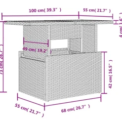 vidaXL Muebles De Jardín-Set de muebles de jardín 5 pzas y cojines ratán sintético negro