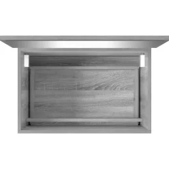 vidaXL Set de muebles de baño 2 pzas madera contrachapada Gris sonoma Best