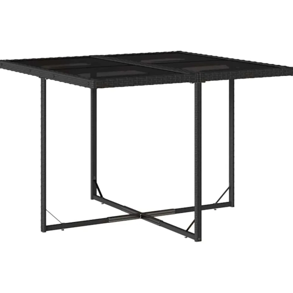 vidaXL Set de muebles jardín 5 pzas con cojines ratán sintético Negro Online