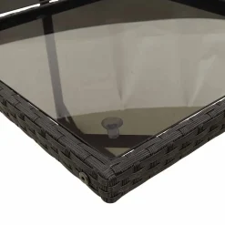 vidaXL Set de muebles jardín 5 pzas con cojines ratán sintético Negro Online
