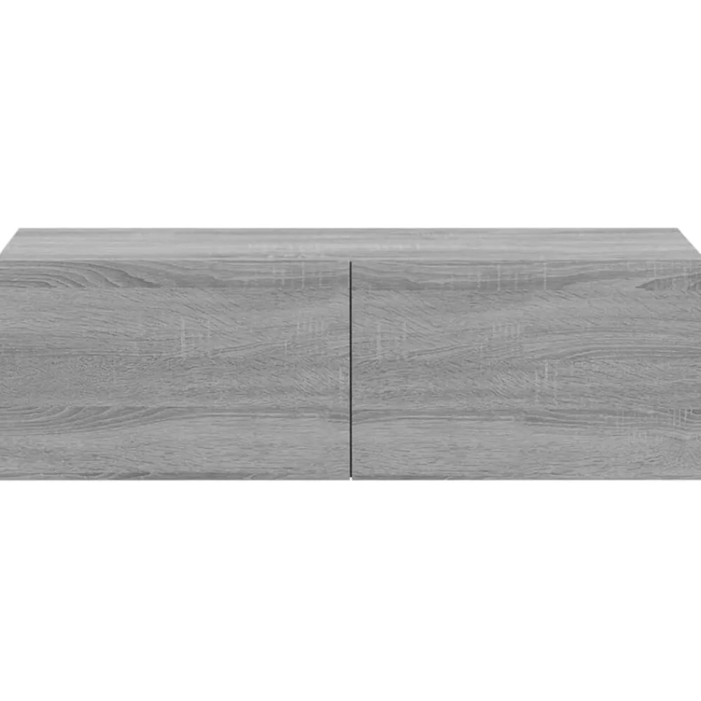 vidaXL Set de muebles para TV 3 pzas madera contrachapada Gris sonoma Discount