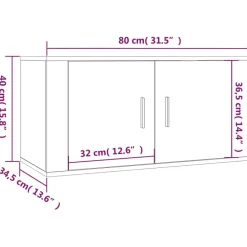 vidaXL Muebles Tv-Set de muebles para TV 2 pzas madera contrachapada