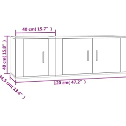 vidaXL Muebles Tv-Set de muebles para TV 2 pzas madera contrachapada