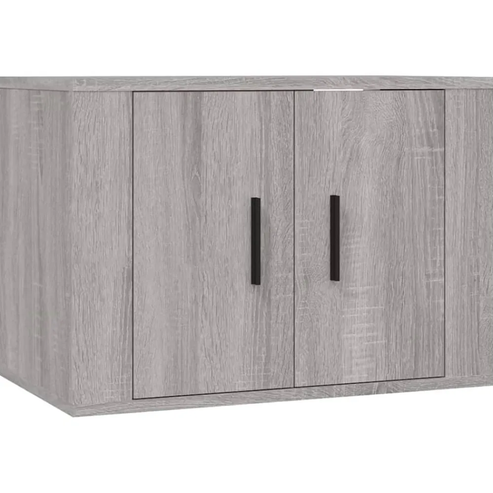 vidaXL Set de muebles para TV 4 pzas madera contrachapada Gris sonoma Sale
