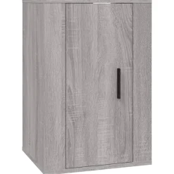 vidaXL Set de muebles para TV 4 pzas madera contrachapada Gris sonoma Sale