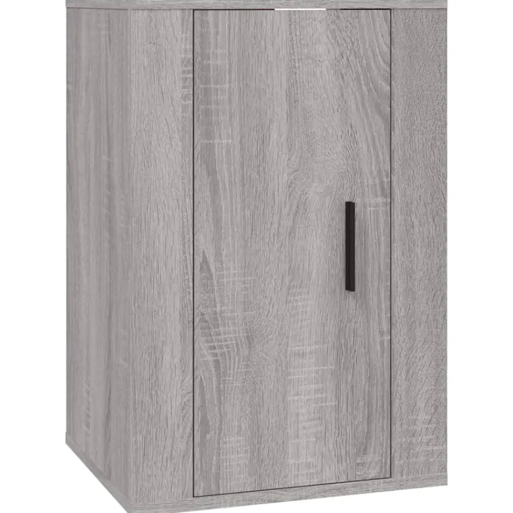 vidaXL Set de muebles para TV 4 pzas madera contrachapada Gris sonoma Sale