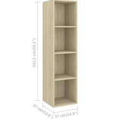 vidaXL Muebles Tv-Set de muebles para TV 4 pzas madera contrachapada