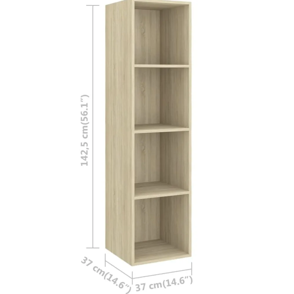 vidaXL Muebles Tv-Set de muebles para TV 4 pzas madera contrachapada