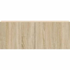 vidaXL Set de muebles para TV 3 pzas madera contrachapada Roble Sonoma New