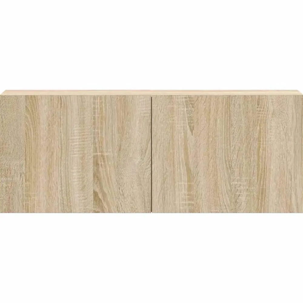 vidaXL Set de muebles para TV 3 pzas madera contrachapada Roble Sonoma New