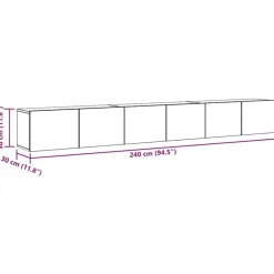 vidaXL Set de muebles para TV 3 pzas madera contrachapada Roble Sonoma New