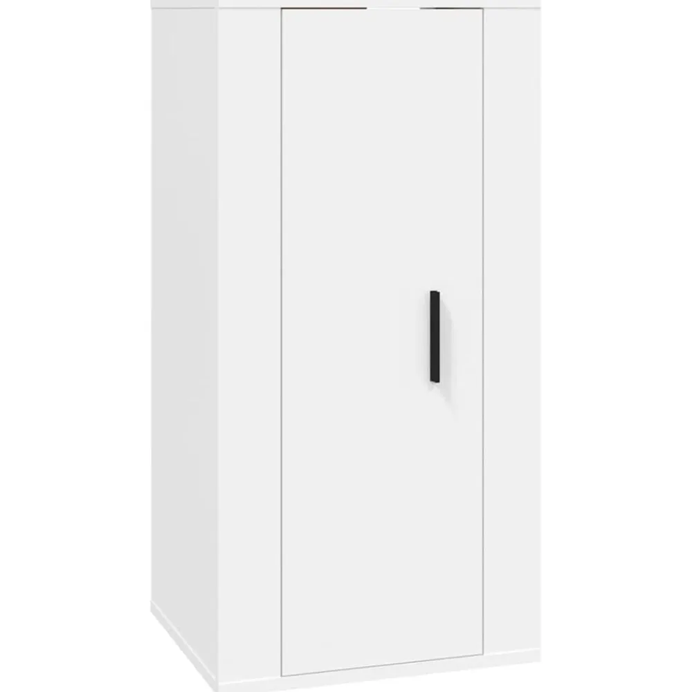 vidaXL Muebles Tv-Set de muebles para TV 7 piezas madera contrachapada blanco