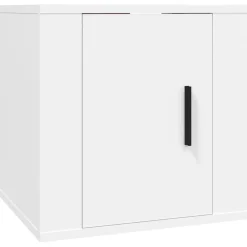 vidaXL Muebles Tv-Set de muebles para TV 7 piezas madera contrachapada blanco