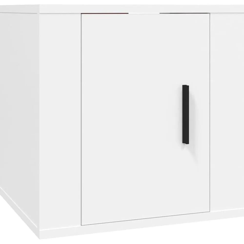 vidaXL Muebles Tv-Set de muebles para TV 7 piezas madera contrachapada blanco