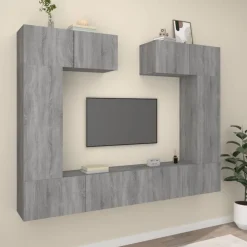vidaXL Muebles Tv-Set de muebles para TV 6 pzas madera contrachapada