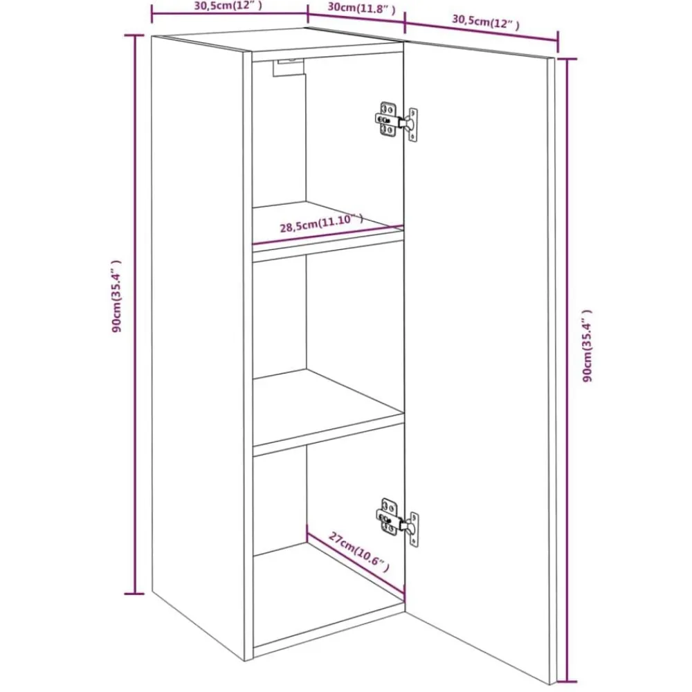 vidaXL Set de muebles para TV 8 pzas madera contrachapada Roble Sonoma Hot