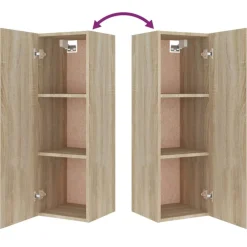 vidaXL Set de muebles para TV 8 pzas madera contrachapada Roble Sonoma Hot