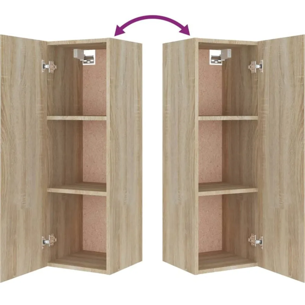 vidaXL Set de muebles para TV 8 pzas madera contrachapada Roble Sonoma Hot