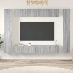 vidaXL Muebles Tv-Set de muebles para TV 10 pzas madera contrachapada