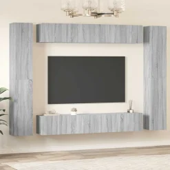 vidaXL Muebles Tv-Set de muebles para TV 10 pzas madera contrachapada