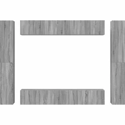 vidaXL Muebles Tv-Set de muebles para TV 10 pzas madera contrachapada
