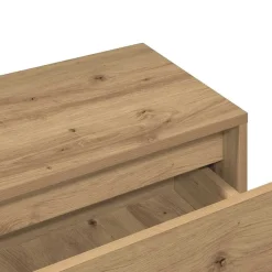 vidaXL Set de muebles recibidor madera contrachapada roble artesanal Roble artisan