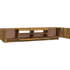 vidaXL Muebles Tv-Set de muebles TV con LEDS 2 pzas contrachapada