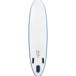 vidaXL Set de paddel surf tabla SUP inflable y blanco Azul Hot