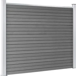 vidaXL Vallas De Jardín-Set de panel de valla WPC 353x146 cm