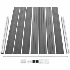vidaXL Vallas De Jardín-Set de panel de valla WPC 353x146 cm