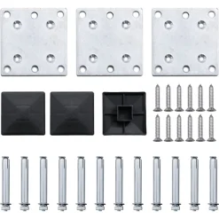 vidaXL Vallas De Jardín-Set de panel de valla WPC 353x146 cm