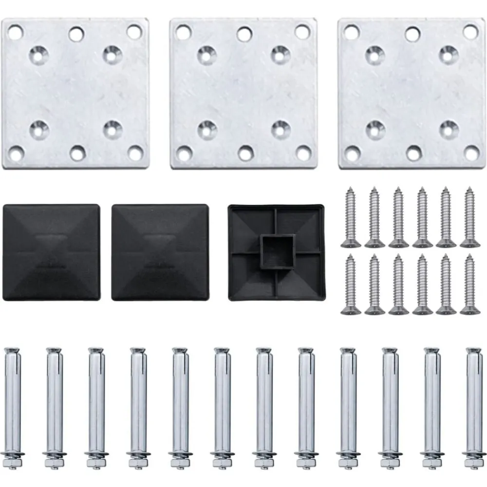 vidaXL Vallas De Jardín-Set de panel de valla WPC 353x146 cm