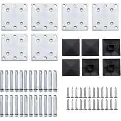 vidaXL Vallas De Jardín-Set de panel de valla WPC marrón 872x146 cm