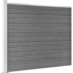 vidaXL Vallas De Jardín-Set de panel de valla WPC 872x146 cm
