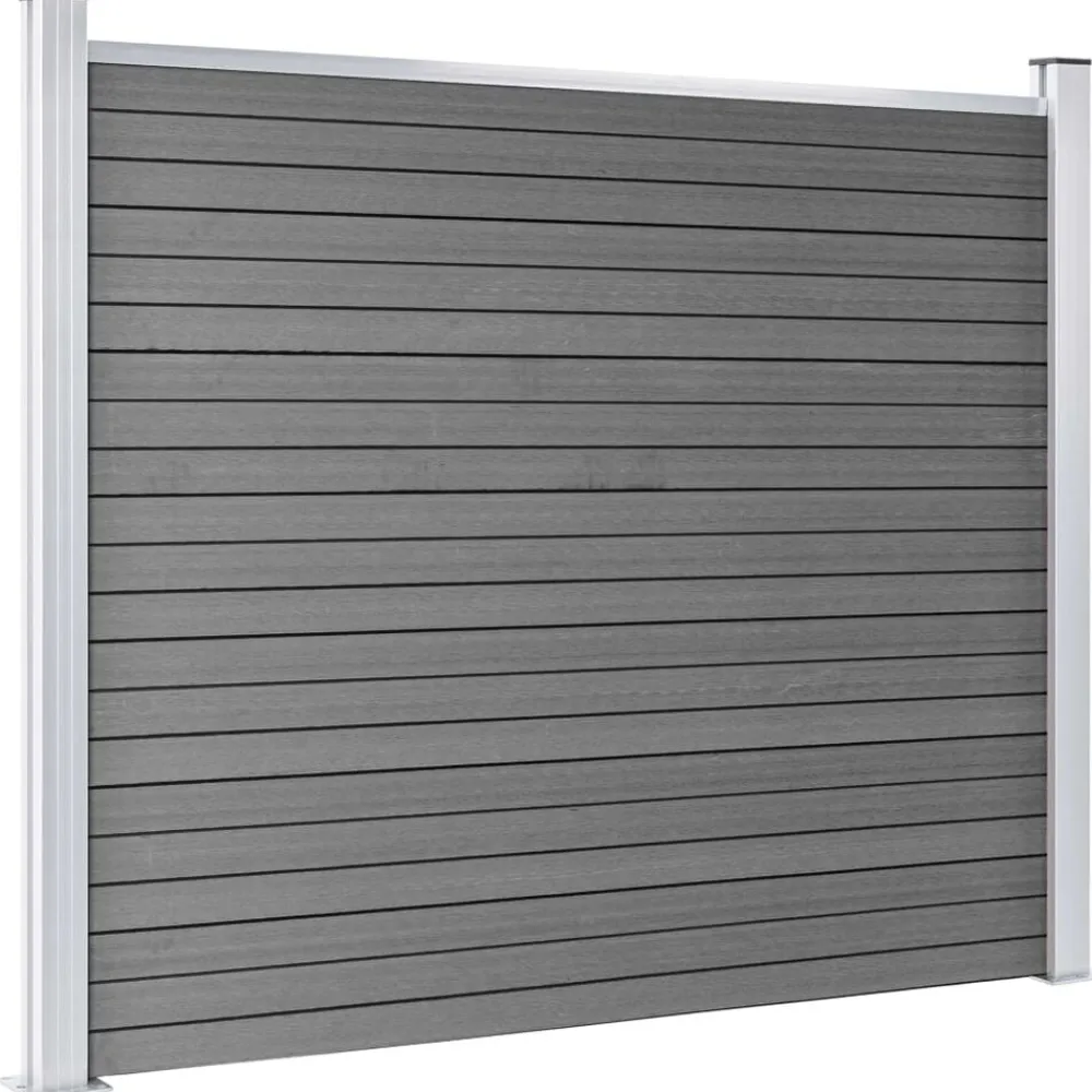 vidaXL Vallas De Jardín-Set de panel de valla WPC 872x146 cm