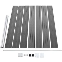 vidaXL Vallas De Jardín-Set de panel de valla WPC 872x146 cm