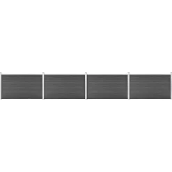 vidaXL Vallas De Jardín-Set de paneles de valla WPC 699x105 cm