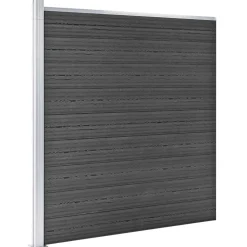 vidaXL Vallas De Jardín-Set de paneles de valla WPC 1830x(105-186) cm