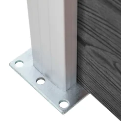 vidaXL Vallas De Jardín-Set de paneles de valla WPC 1830x(105-186) cm