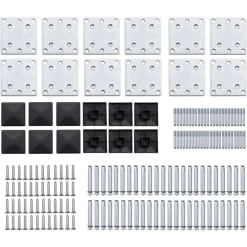 vidaXL Vallas De Jardín-Set de paneles de valla WPC 1830x(105-186) cm
