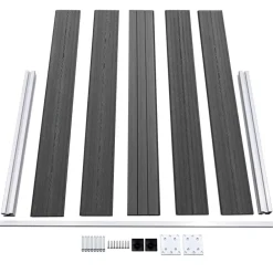 vidaXL Vallas De Jardín-Set de paneles de valla WPC 353x105 cm