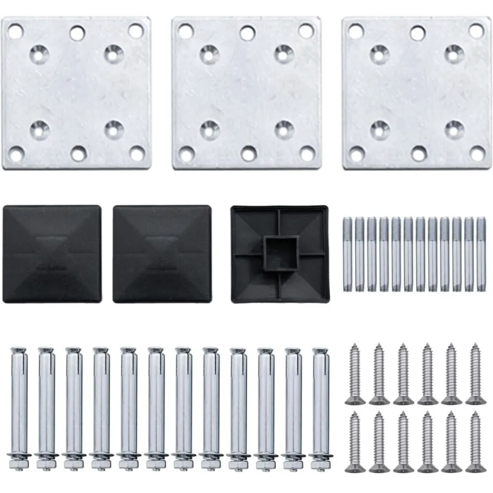 vidaXL Vallas De Jardín-Set de paneles de valla WPC 353x105 cm