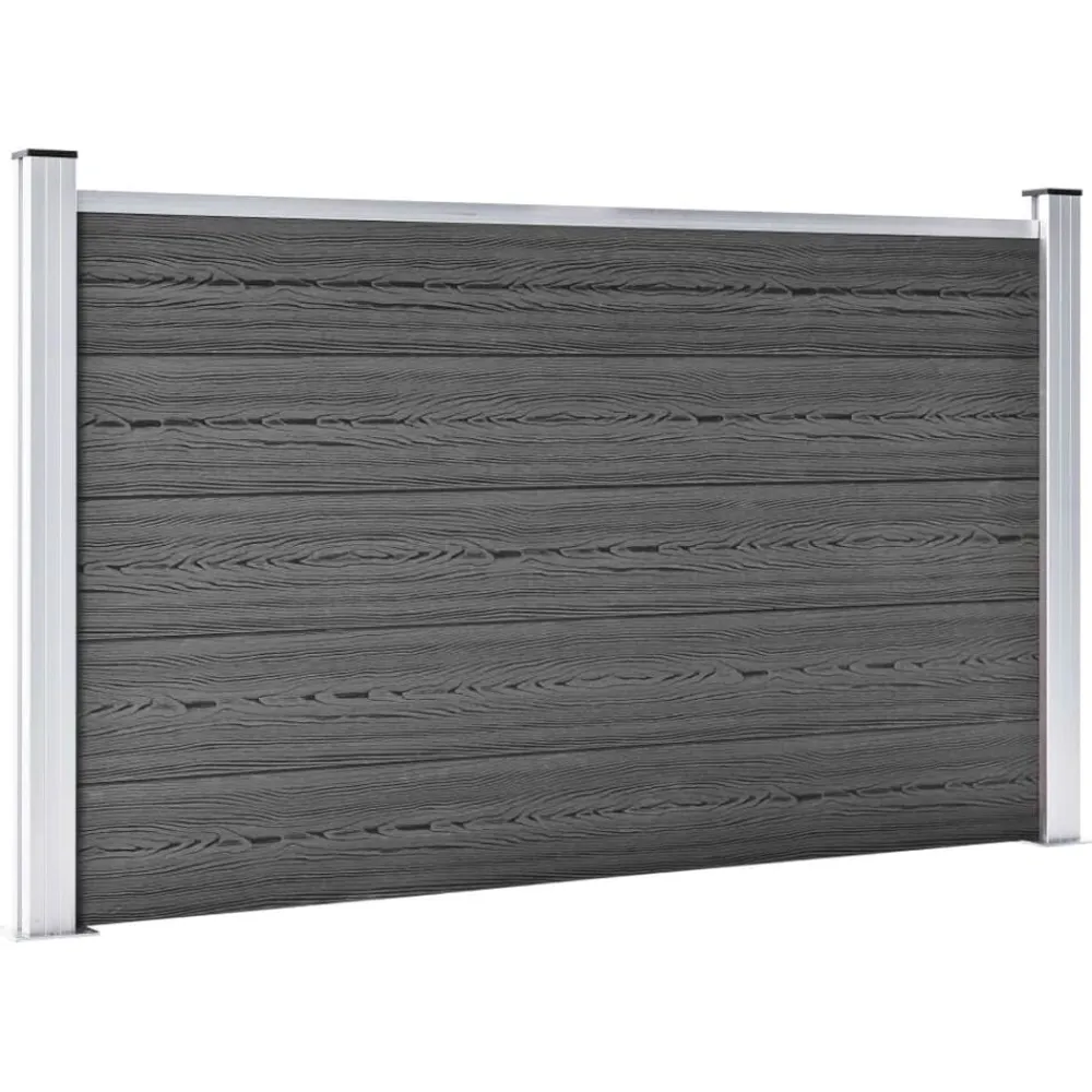 vidaXL Vallas De Jardín-Set de paneles de valla WPC 526x105 cm