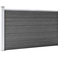 vidaXL Vallas De Jardín-Set de paneles de valla WPC 526x105 cm
